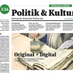 Politik & Kultur 01 2016