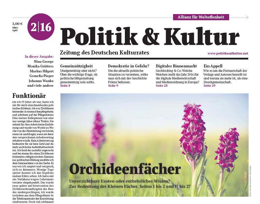 Politik & Kultur 02 2016