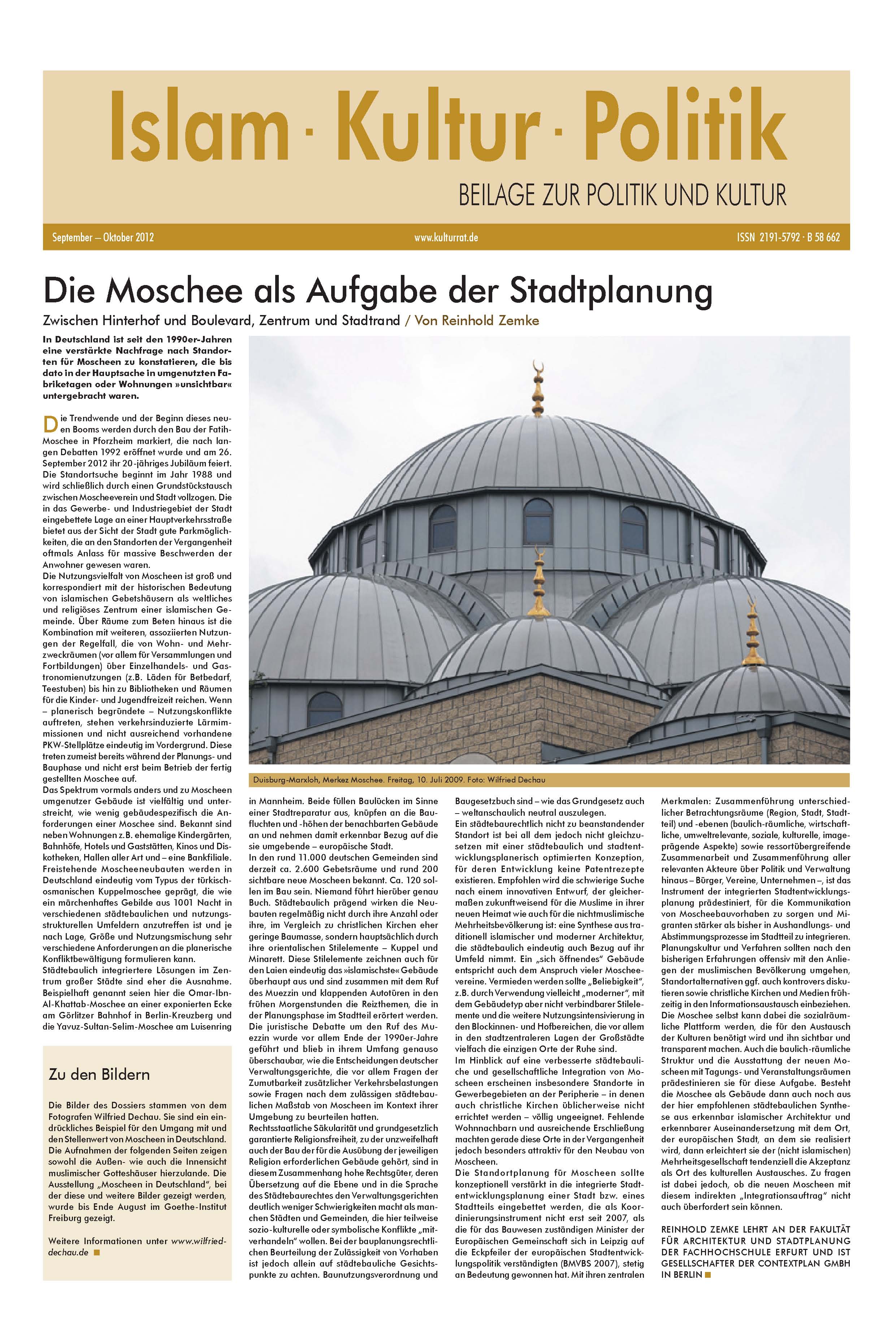 Beilage Islam Kultur Politik Nr. 5