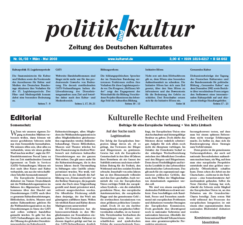 P&K 01_2003 Titel